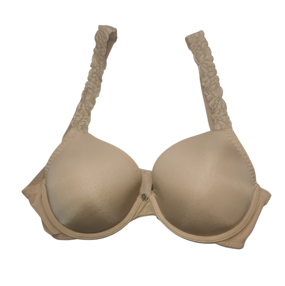 Natori Bliss Beige/Tan Lace Accent Underwire Bra Size 32C